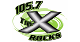 105.7 The X radio live streaming logo