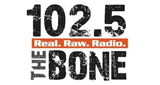 102.5 The Bone radio live streaming logo