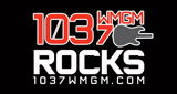 103.7 WMGM radio live streaming logo