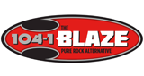 104.1 The Blaze radio live streaming logo