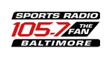 105.7 The Fan radio live streaming logo