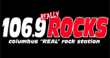 106.9 Rocks radio live streaming logo
