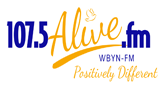 107.5Alive.fm – WBYN-FM radio live streaming logo