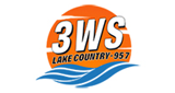3WS Lake Country 95.7 radio live streaming logo