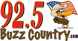 92.5 Buzz Country radio live streaming logo