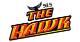 93.5 The Hawk radio live streaming logo