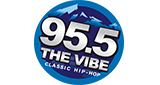 95.5 The Vibe radio live streaming logo