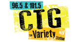 96.5 & 101.5 CTG radio live streaming logo