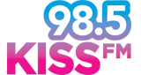 98.5 Kiss FM radio live streaming logo