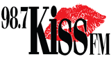 98.7 Kiss FM radio live streaming logo