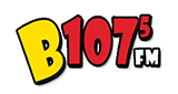 B107.5 radio live streaming logo