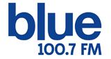 Blue 100.7 FM radio live streaming logo