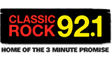 Classic Rock 92.1 radio live streaming logo