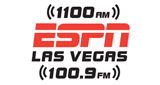 ESPN Radio 1100 AM radio live streaming logo