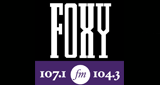 Foxy 107.1/104.3 radio live streaming logo