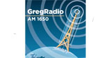 GregRadio 1650 radio live streaming logo