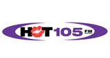 HOT 105 radio live streaming logo
