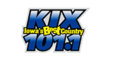 Kix 101.1 radio live streaming logo