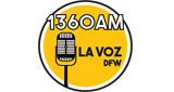 La Voz 1360 AM radio live streaming logo