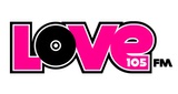 LOVE 105 FM radio live streaming logo