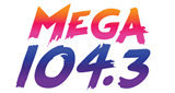 Mega 104.3 FM radio live streaming logo