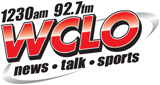 Newsradio 1230 WCLO radio live streaming logo
