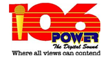 Power 106 FM radio live streaming logo