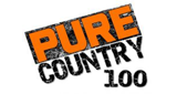 Pure Country 100 radio live streaming logo