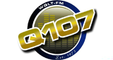 Q-107 radio live streaming logo