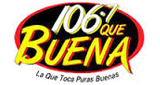 Que Buena 106.7 radio live streaming logo