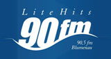 Rádio 90 FM Lite Hits radio live streaming logo