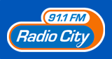 Radio City 91.1 FM radio live streaming logo