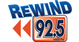 Rewind 92.5 radio live streaming logo