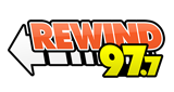 Rewind 97.7 radio live streaming logo
