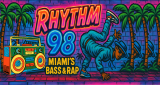 Rhythm 98 radio live streaming logo