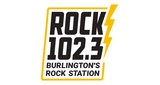 Rock 102.3 radio live streaming logo