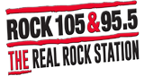 Rock 105 & 95.5 radio live streaming logo