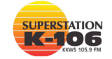 SuperStation K106 radio live streaming logo
