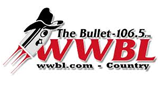 The Bullet 106.5 FM radio live streaming logo