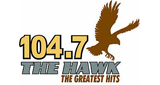 The Hawk 104.7 radio live streaming logo