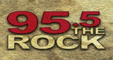 The Rock 95.5 FM radio live streaming logo