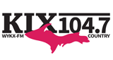 The UPs Country – Kix 104.7 radio live streaming logo