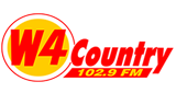 W4 Country 102.9 FM radio live streaming logo