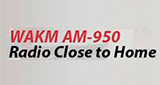 WAKM AM radio live streaming logo