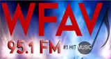 WFAV 95.1 FM radio live streaming logo