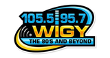 WIGY 105.5 & 95.7 FM radio live streaming logo