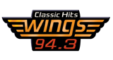 Wings 94.3 radio live streaming logo