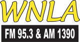 WNLA AM 1380 radio live streaming logo