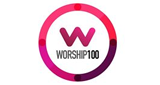 Worship 100 radio live streaming logo