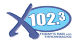 X 102.3 radio live streaming logo